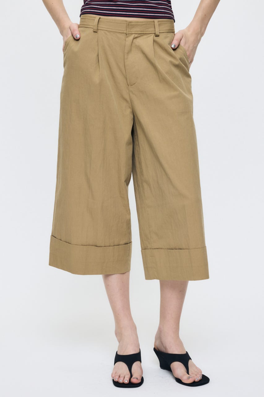 WASHED CHINO CROPPED パンツ BEG 2