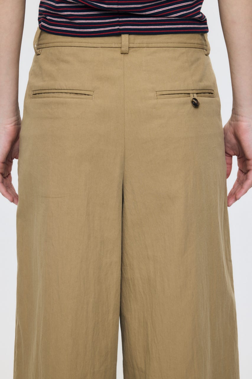 WASHED CHINO CROPPED パンツ BEG 2