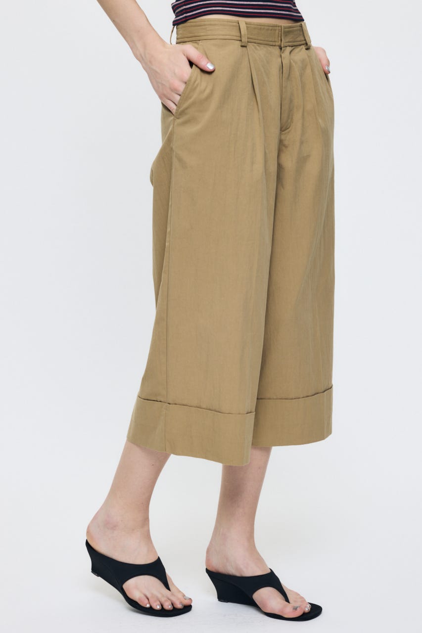 WASHED CHINO CROPPED パンツ BEG 2
