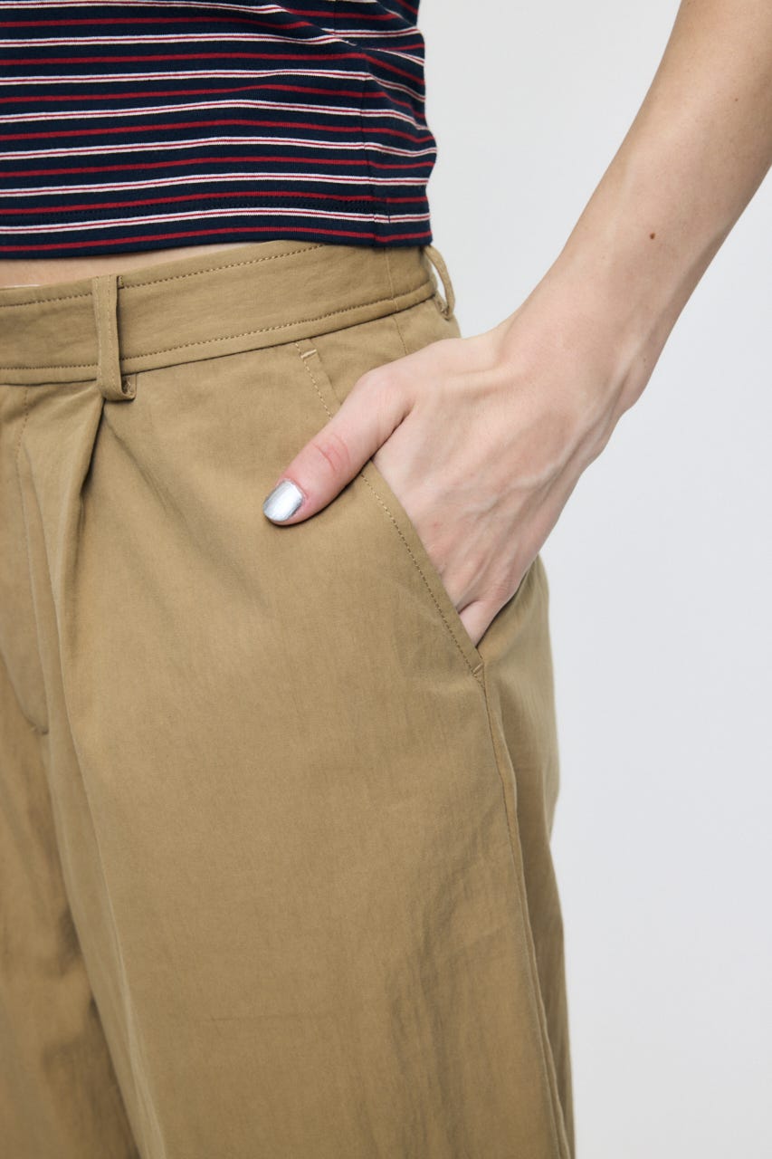 WASHED CHINO CROPPED パンツ BEG 2