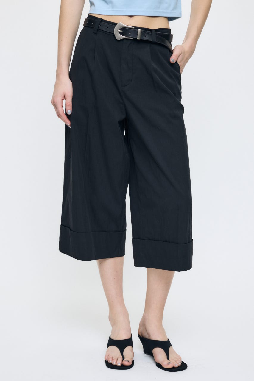 WASHED CHINO CROPPED パンツ BLK 2