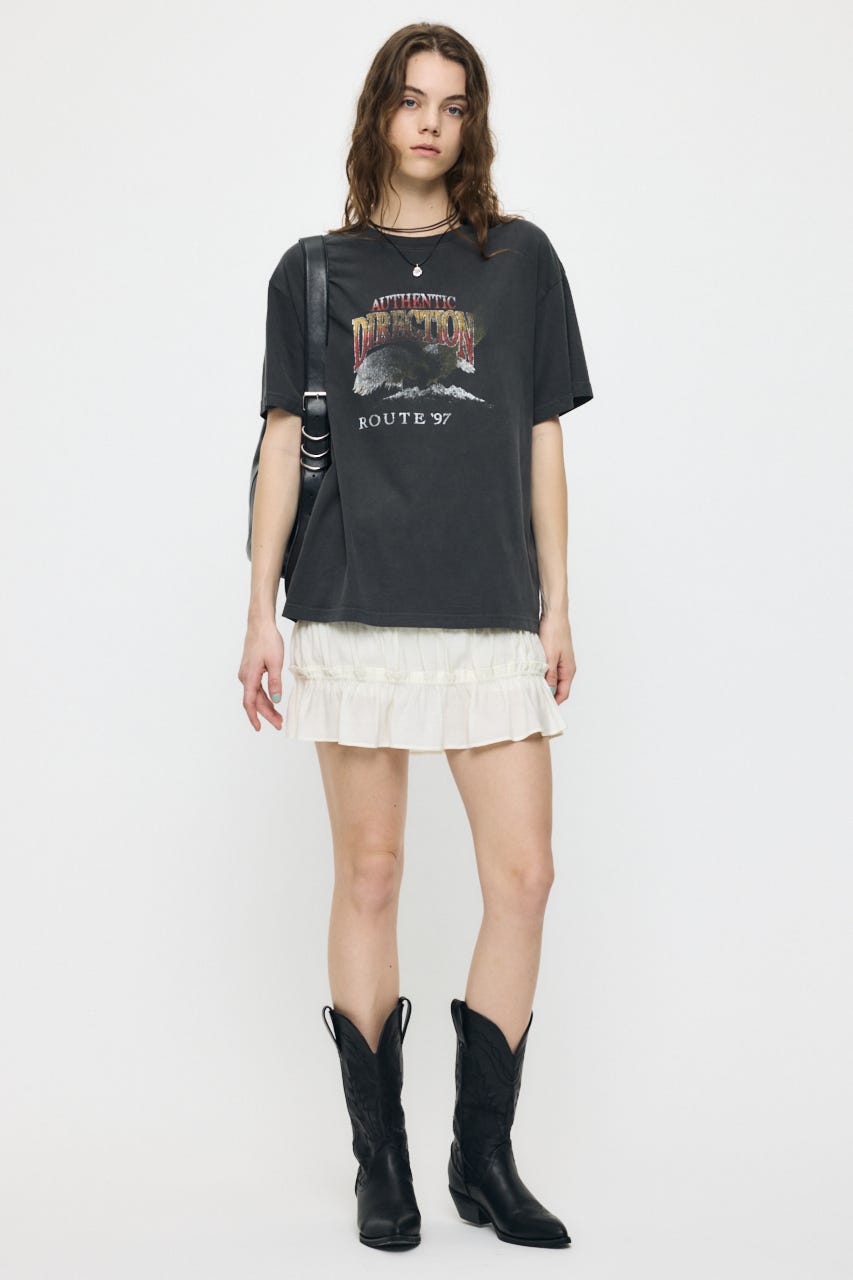 SHIRRING MINI スカート IVOY FREE
