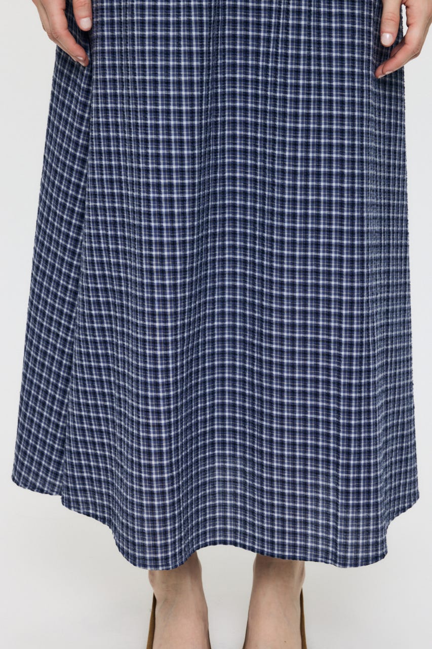 SLEEVELESS PLAID CHECK ドレス 柄BLU 2