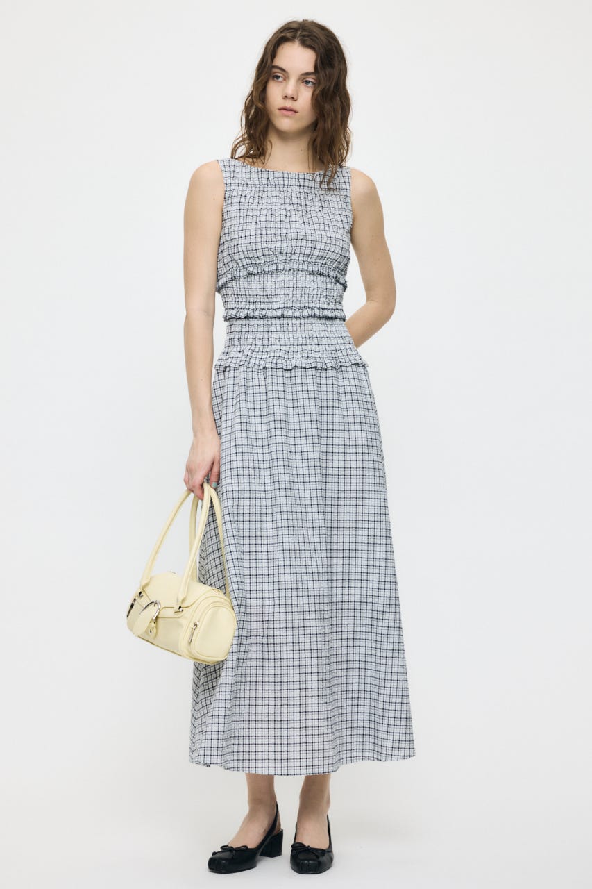 MOUSSY | SLEEVELESS PLAID CHECK ドレス (ワンピース(ロング