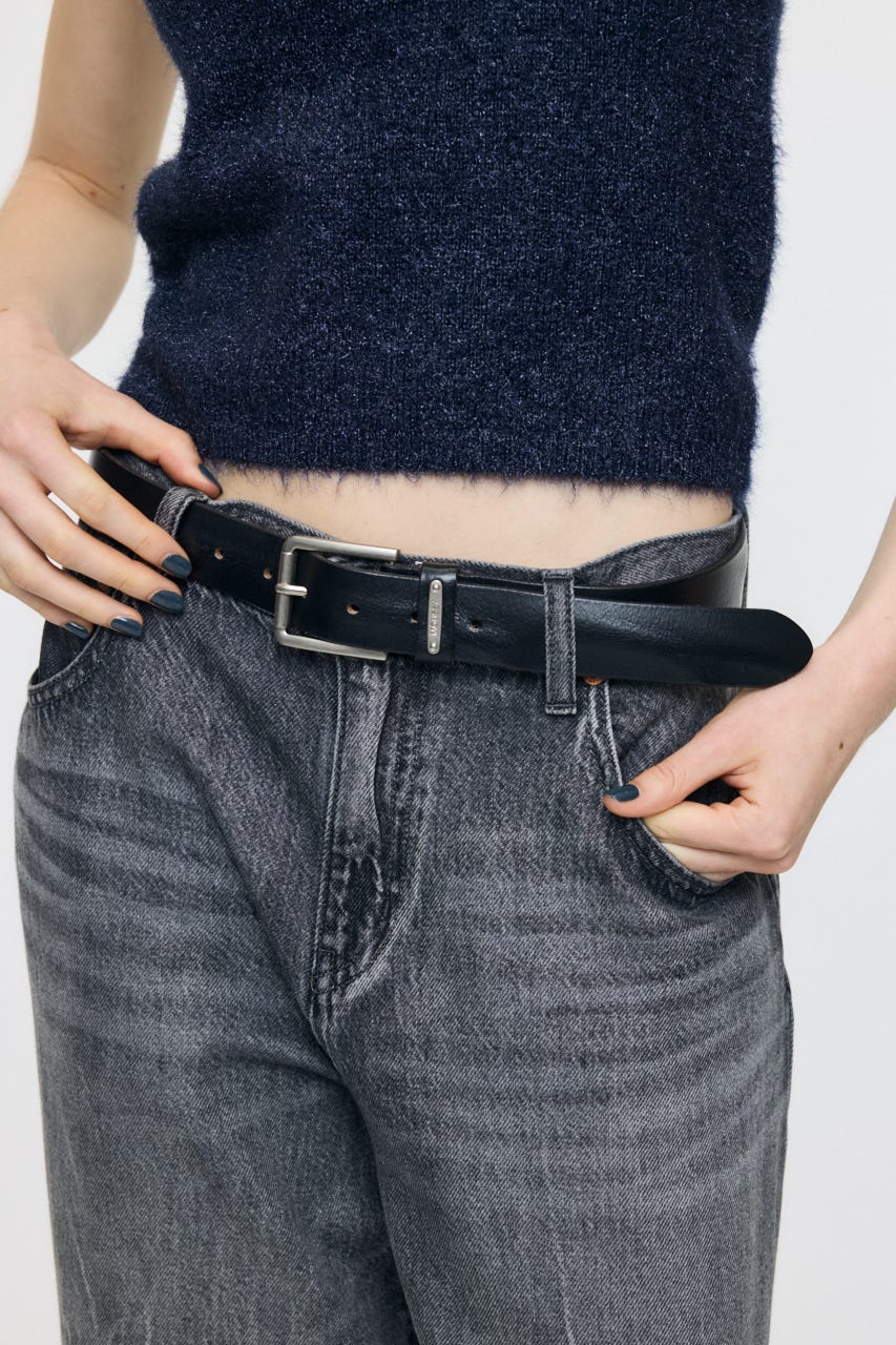【AW予約アイテム】BASIC RING BUCKLE ベルト BLK FREE