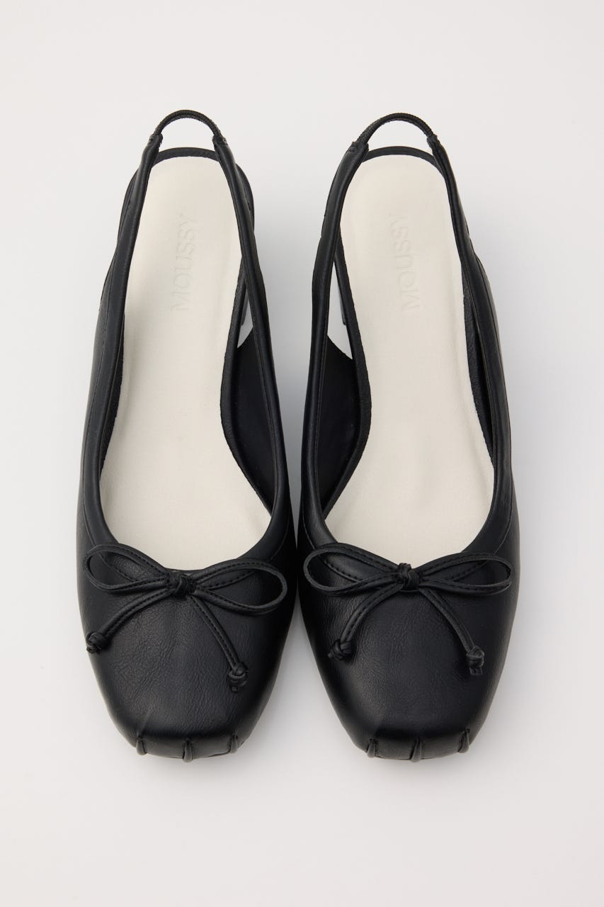 SLING BACK BALLET HEEL シューズ BLK M