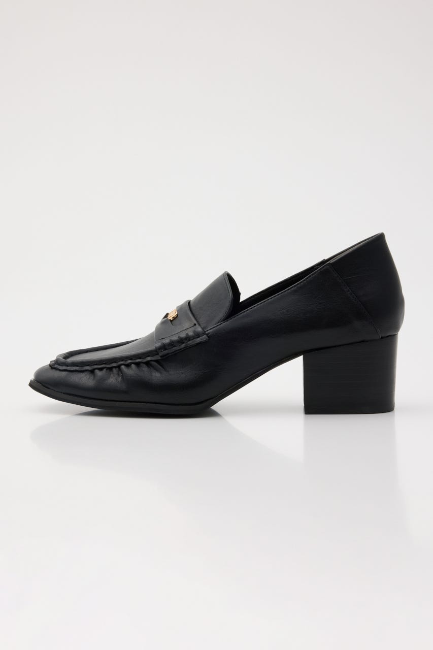 GATHER HEEL COIN ローファー BLK L
