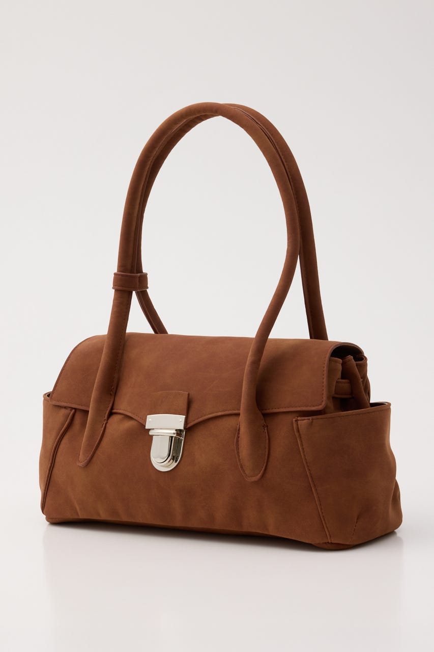 SLOUCHY FLAP SHOULDER バッグ BRN FREE