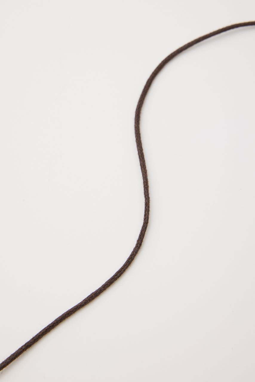 STONE PENDANT CORD ネックレス BRN FREE