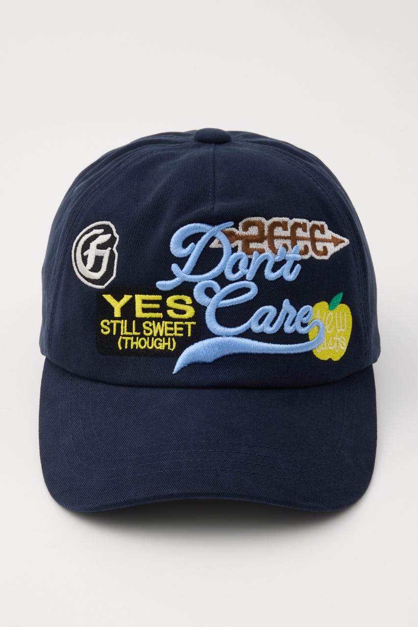 PATCHED BASEBALL キャップ NVY FREE