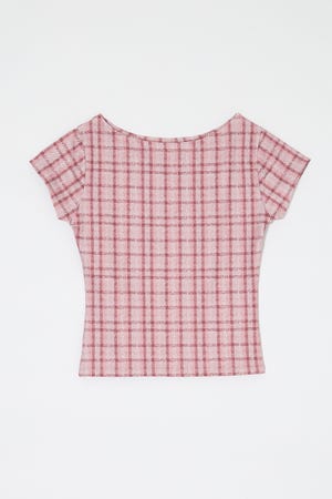 PLAID CHECK PRINTED Tシャツ