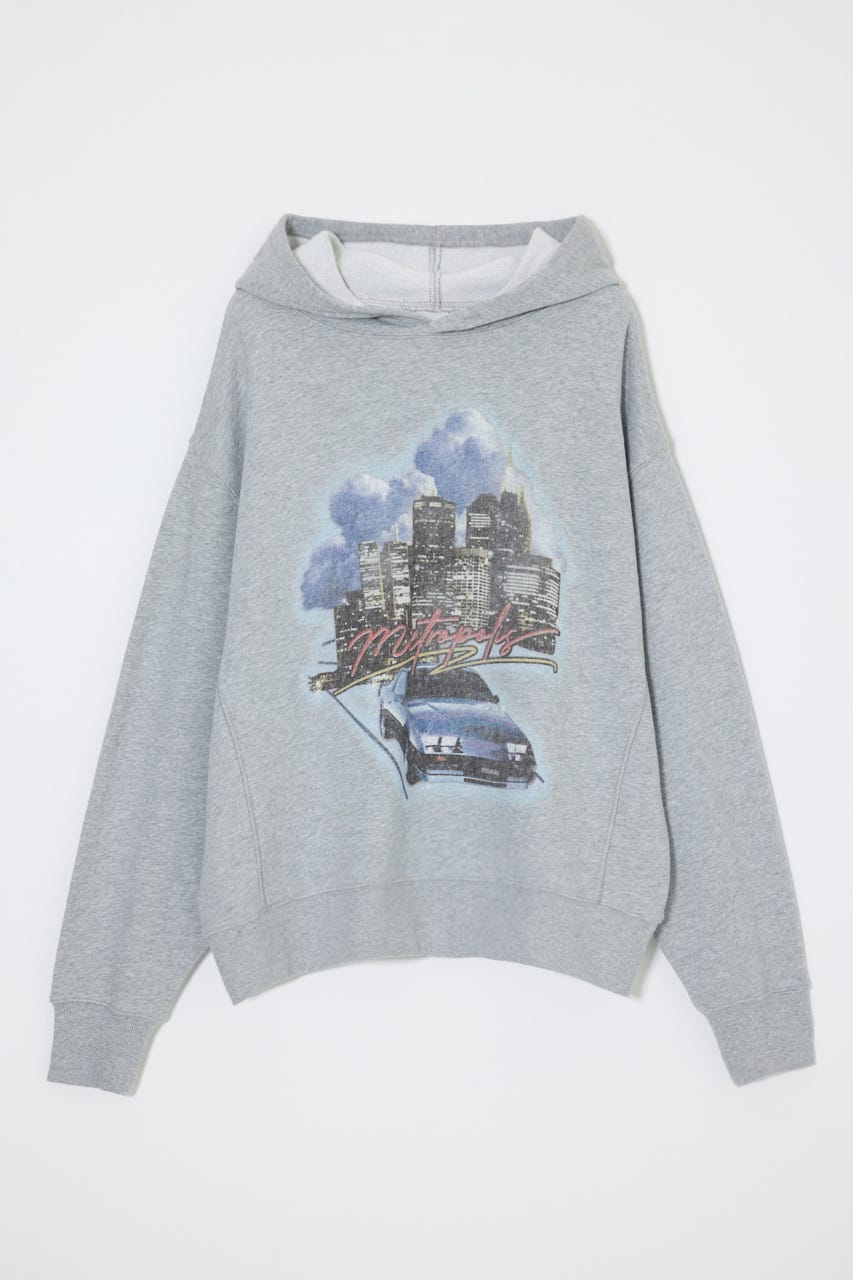 PHOTO PRINT フーディー T.GRY FREE