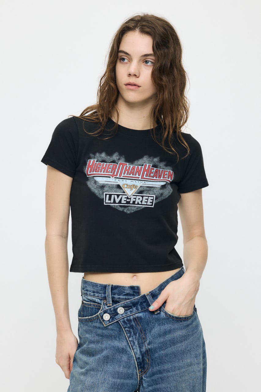 COMPACT ROCK Tシャツ L/BLK FREE
