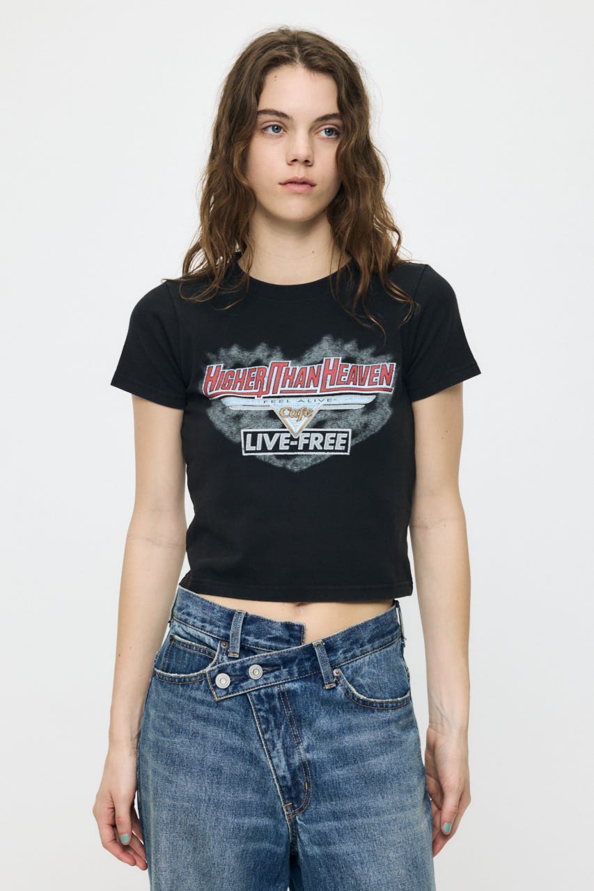 COMPACT ROCK Tシャツ L/BLK FREE