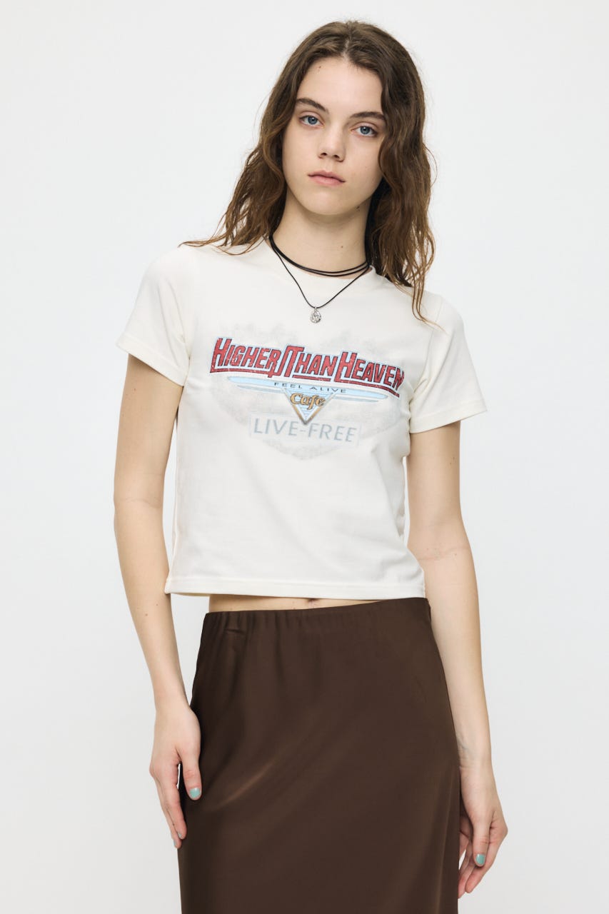 COMPACT ROCK Tシャツ WHT FREE