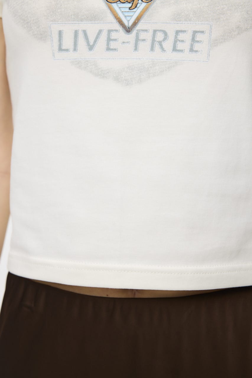 COMPACT ROCK Tシャツ WHT FREE
