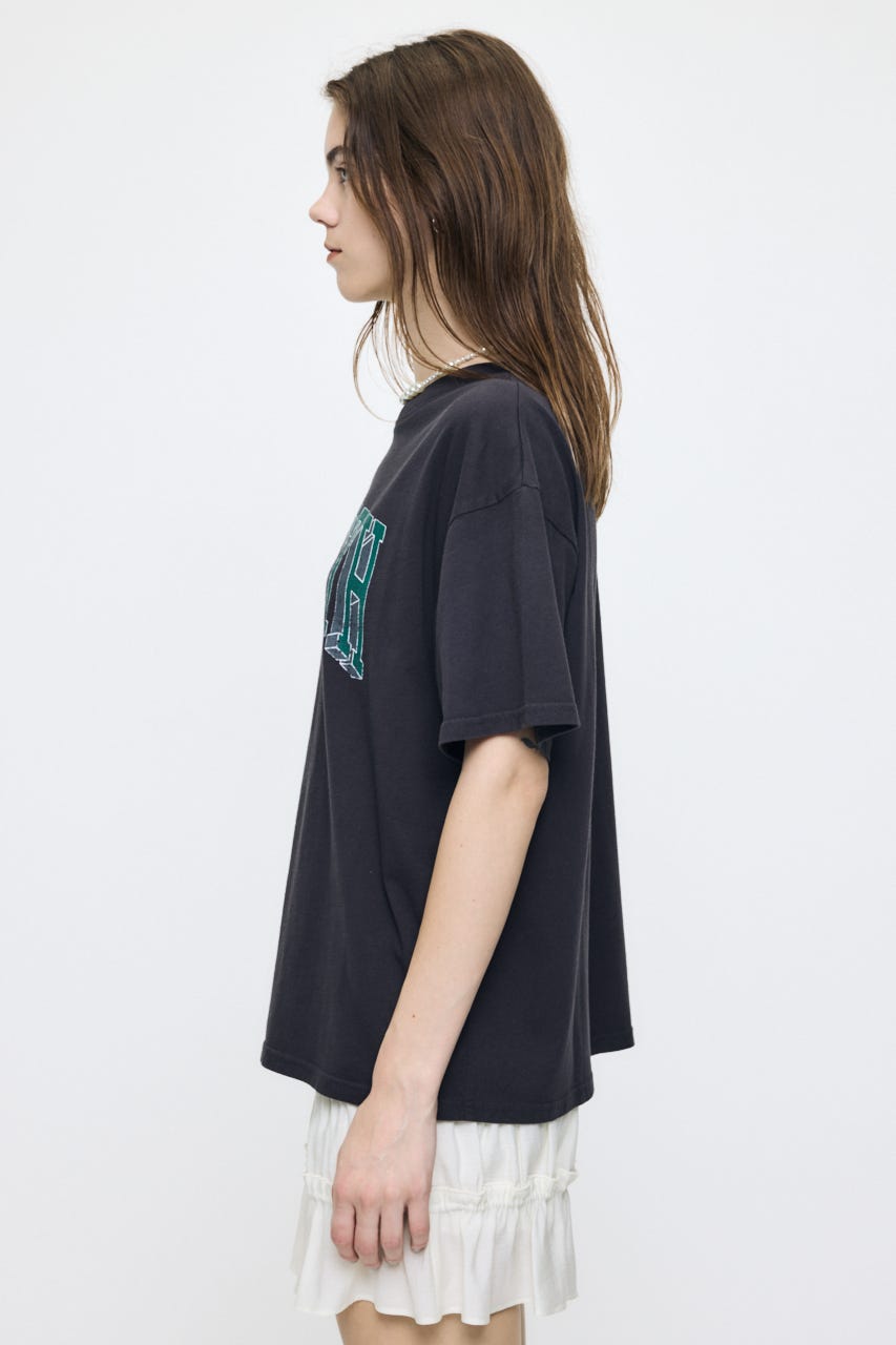 STRENGTH COLLEGE Tシャツ L/BLK FREE