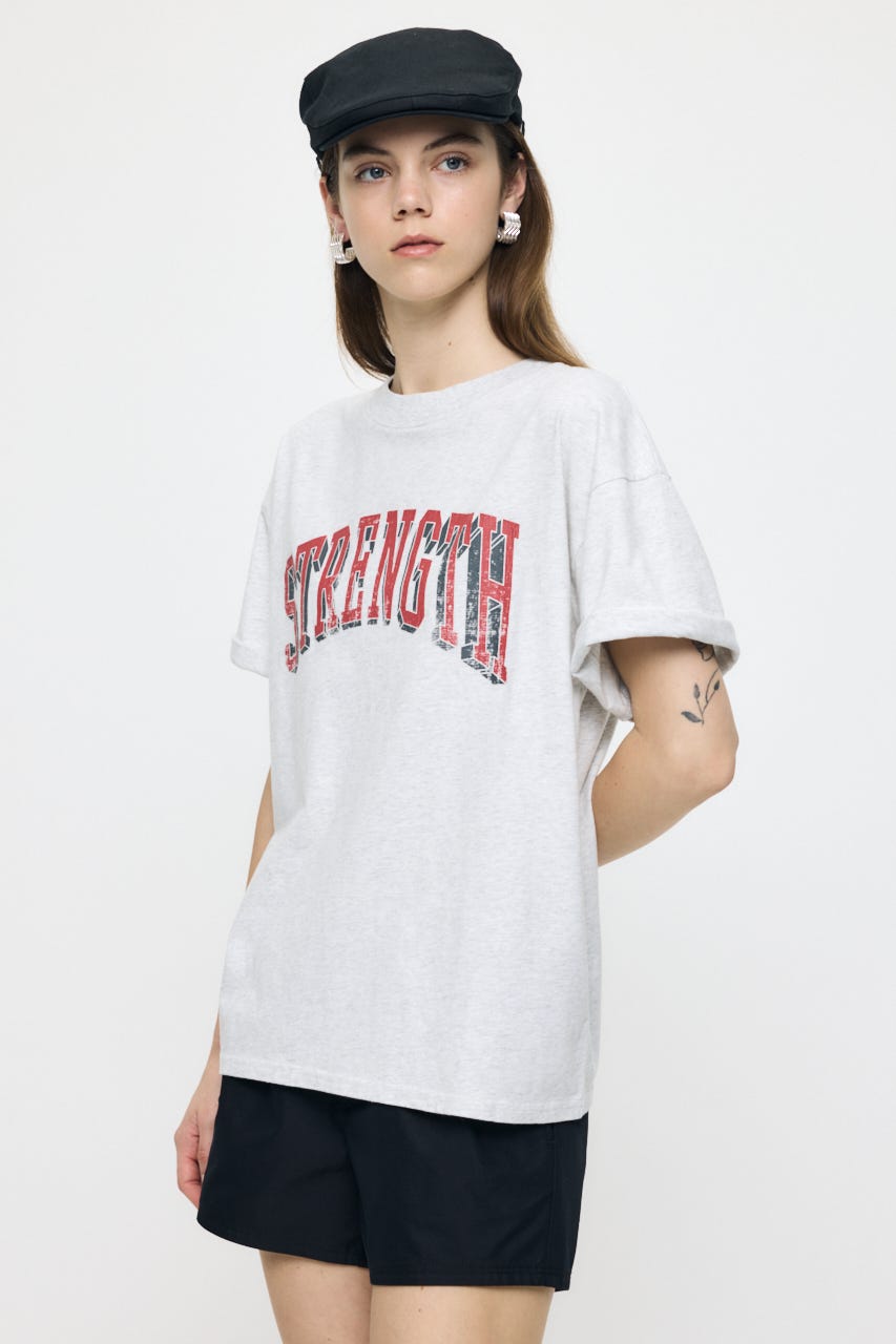 STRENGTH COLLEGE Tシャツ T.GRY FREE