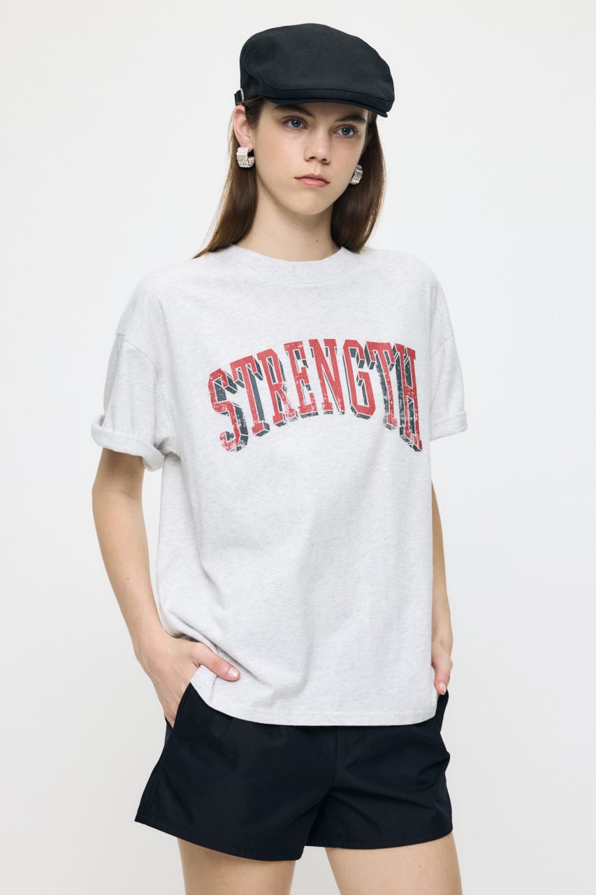 STRENGTH COLLEGE Tシャツ T.GRY FREE
