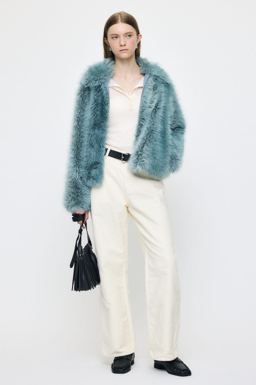 FRINGE POCHET(BLK) ＆ FLORAL POUCH BLK FREE
