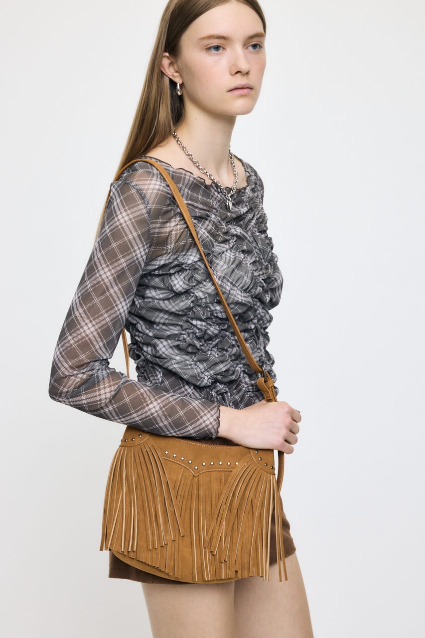 FRINGE POCHET(BRN) ＆ FLORAL POUCH BRN FREE