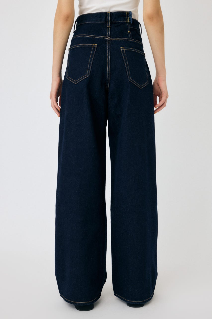 CROSS WAIST WIDE ストレート BLU 0