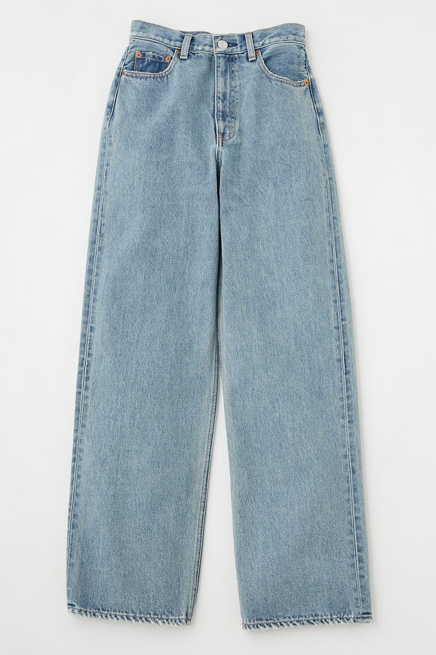 HIGH WAIST STRAIGHT L/BLU 25inch