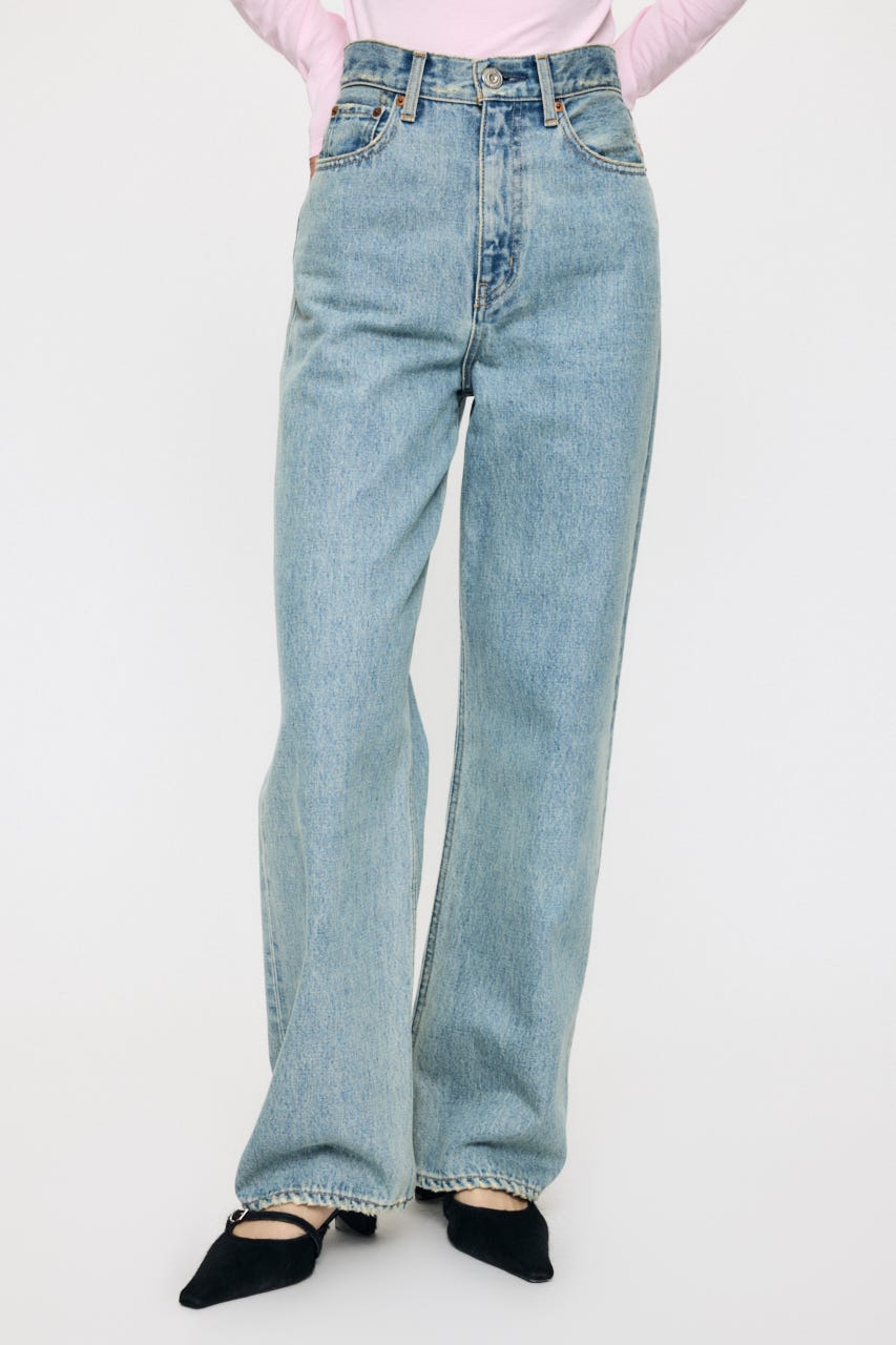 HIGH WAIST STRAIGHT L/BLU 25inch