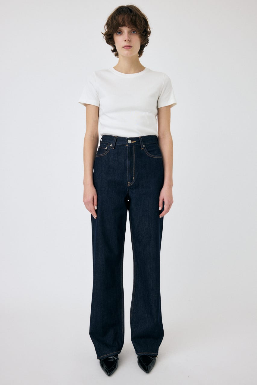 HIGH WAIST STRAIGHT One Wash 25inch