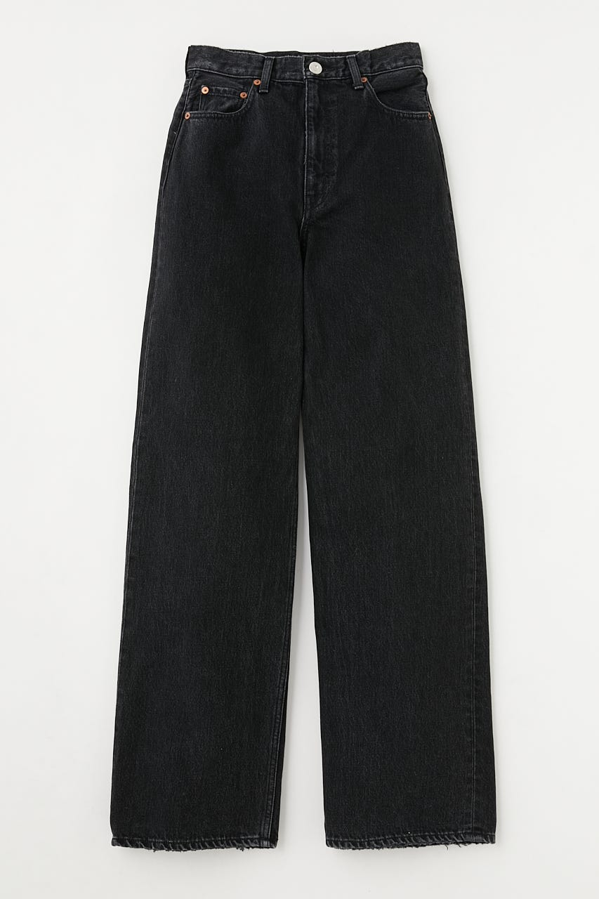 HIGH WAIST BLACK STRAIGHT BLK 24inch