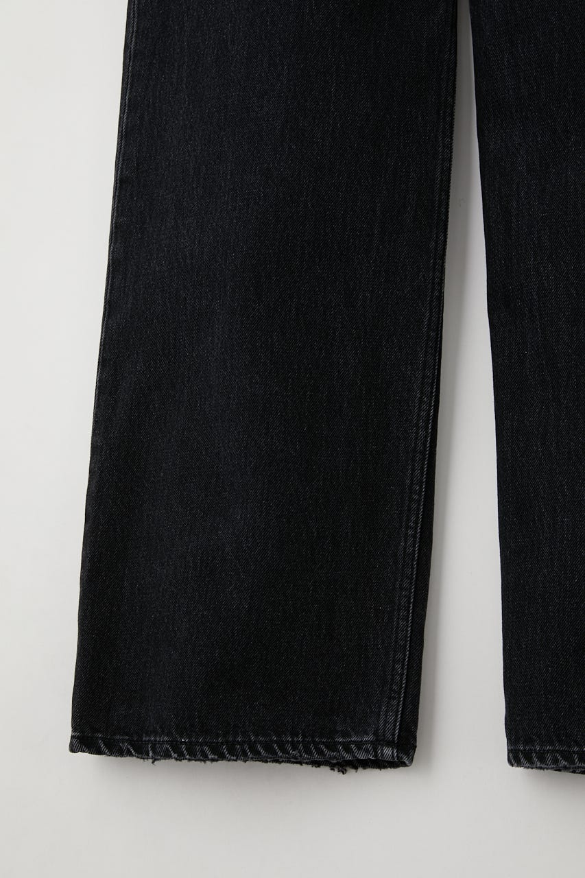HIGH WAIST BLACK STRAIGHT BLK 24inch