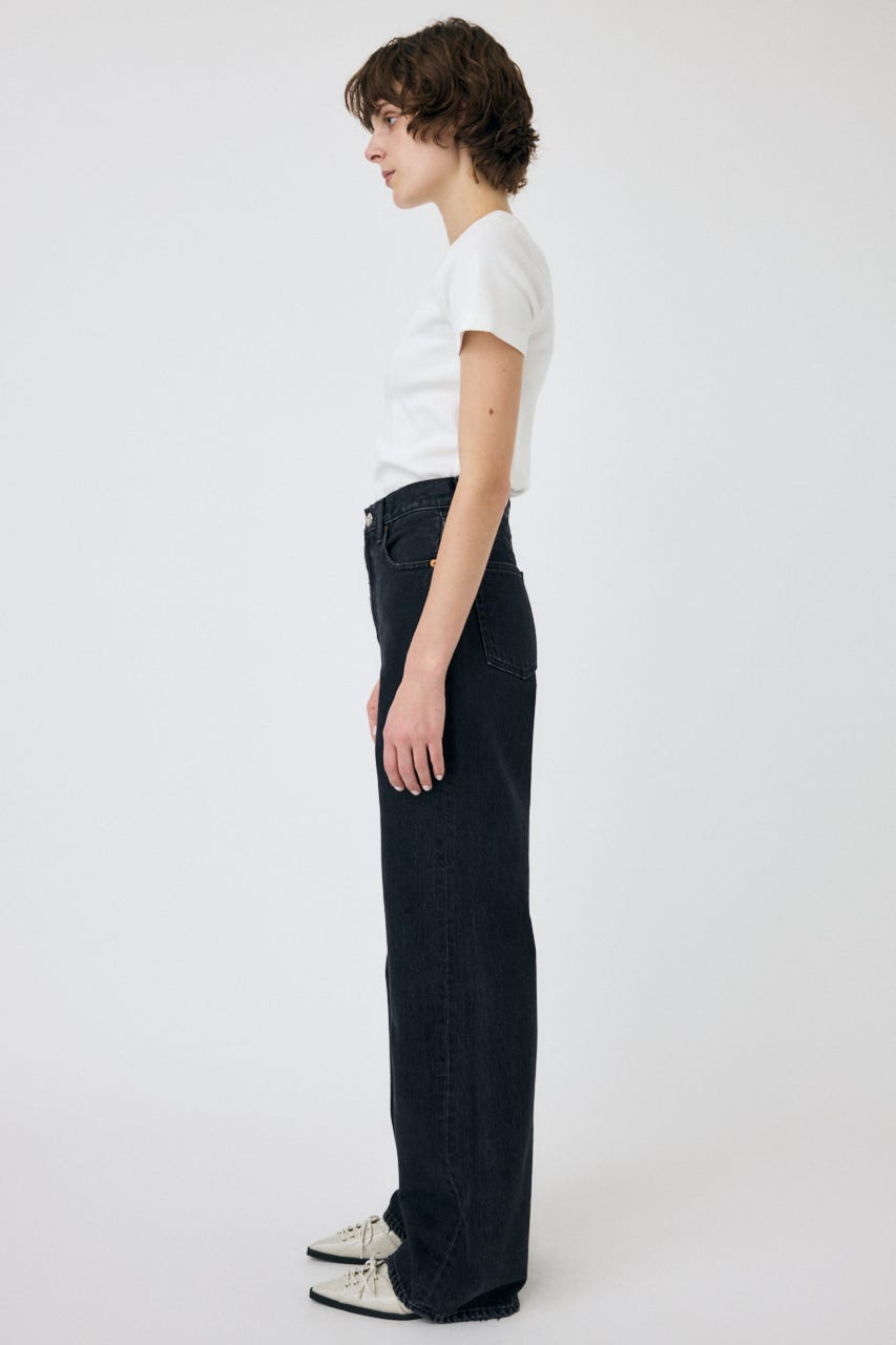 HIGH WAIST BLACK STRAIGHT BLK 24inch