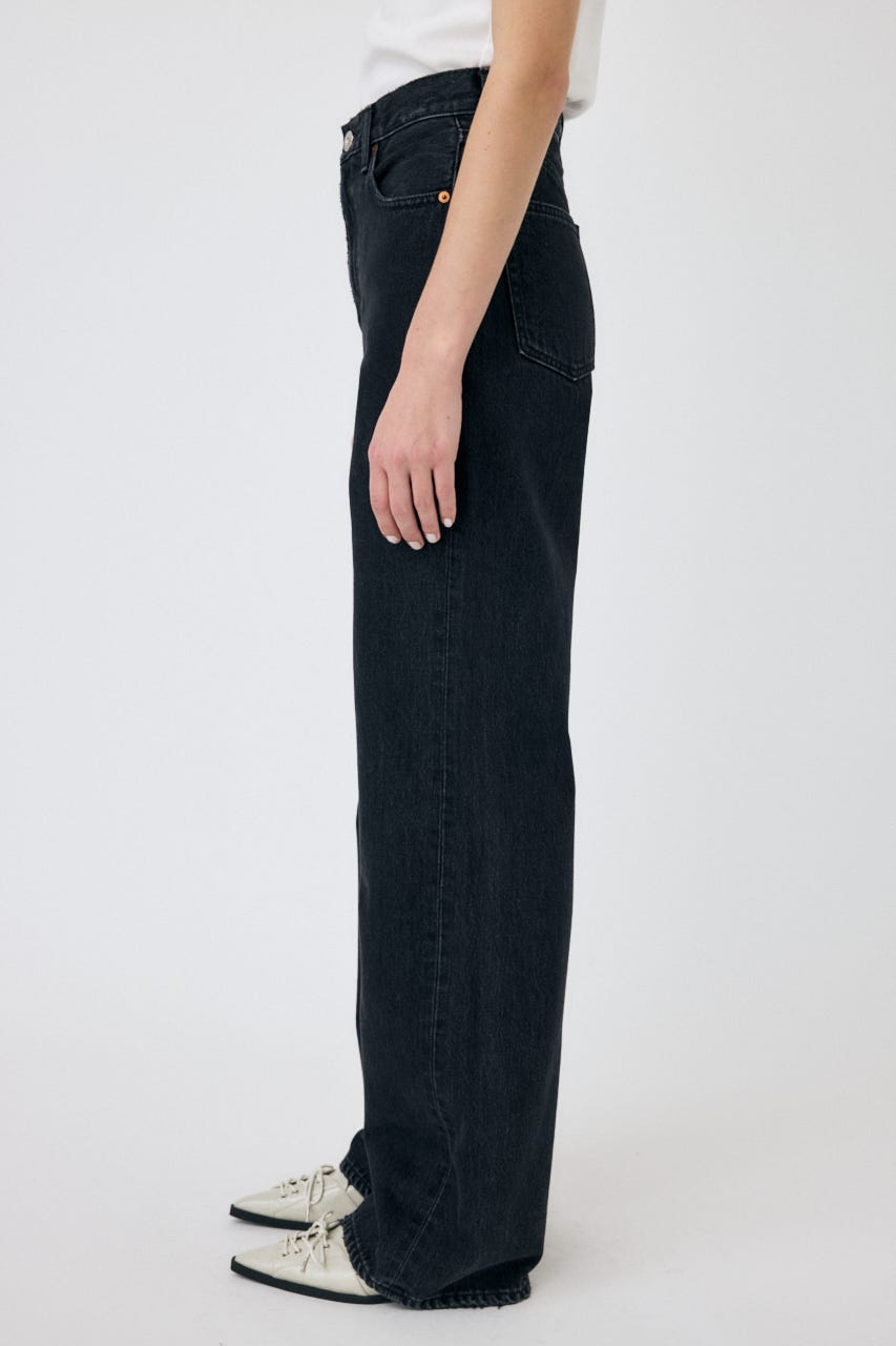 HIGH WAIST BLACK STRAIGHT BLK 24inch