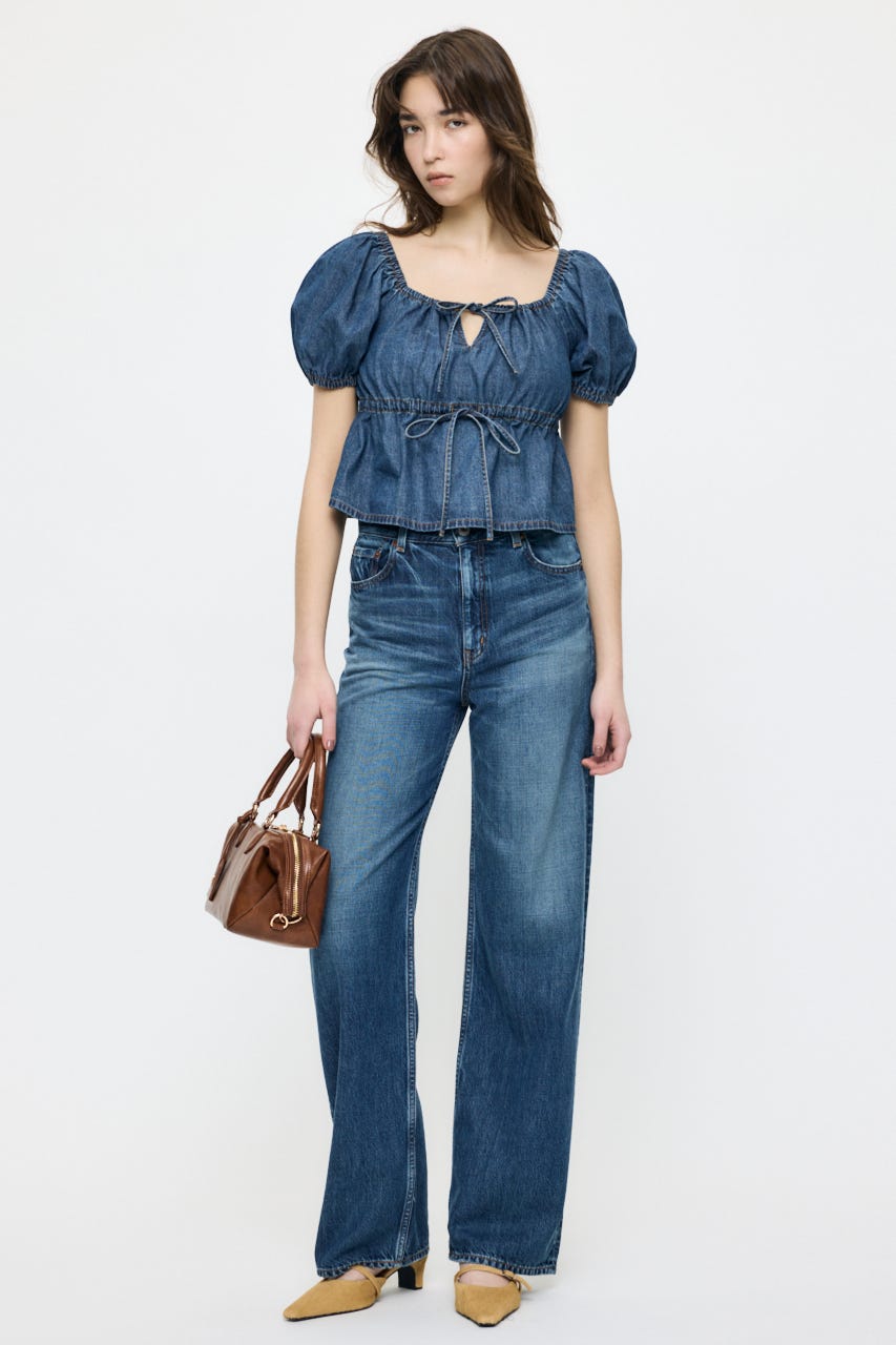 TENCEL(TM) DENIM ストレート BLU 24inch