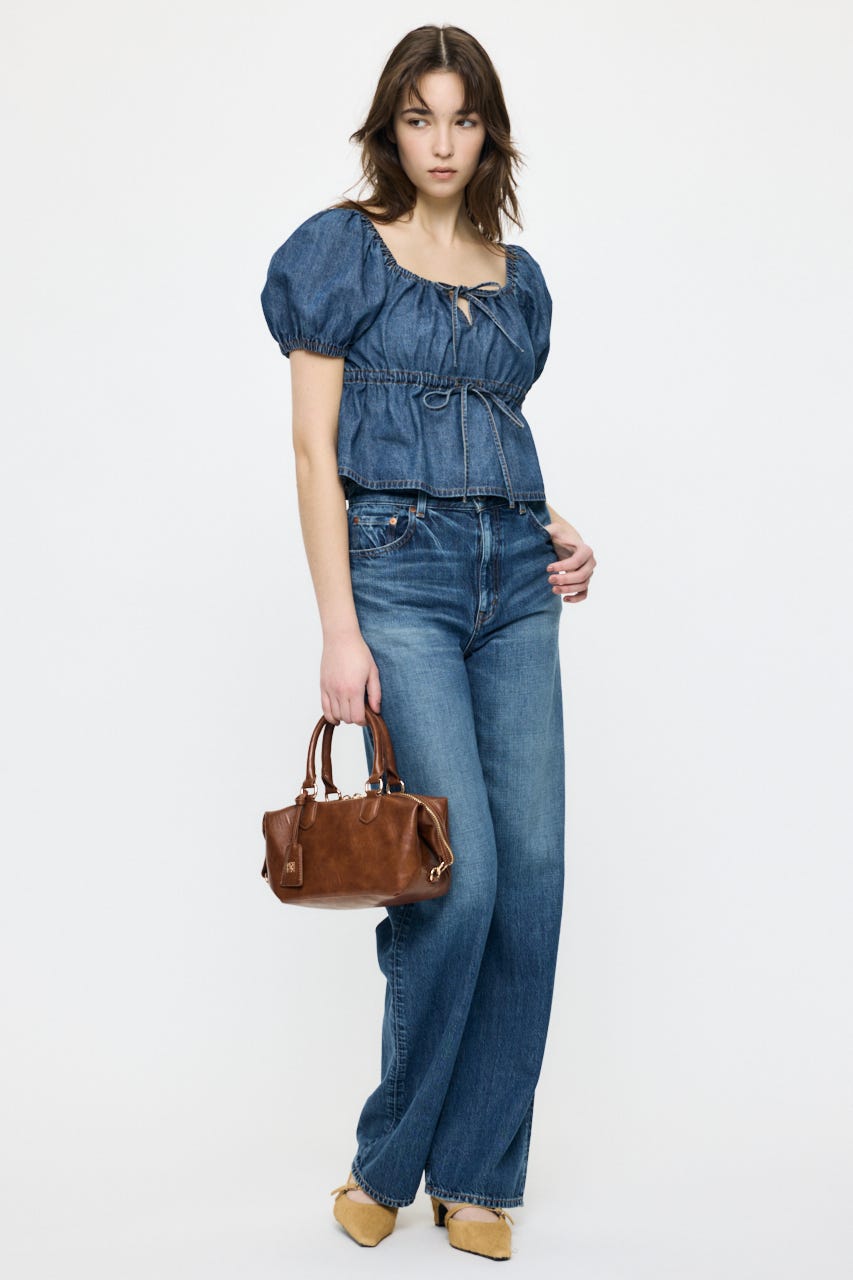 TENCEL(TM) DENIM ストレート BLU 24inch