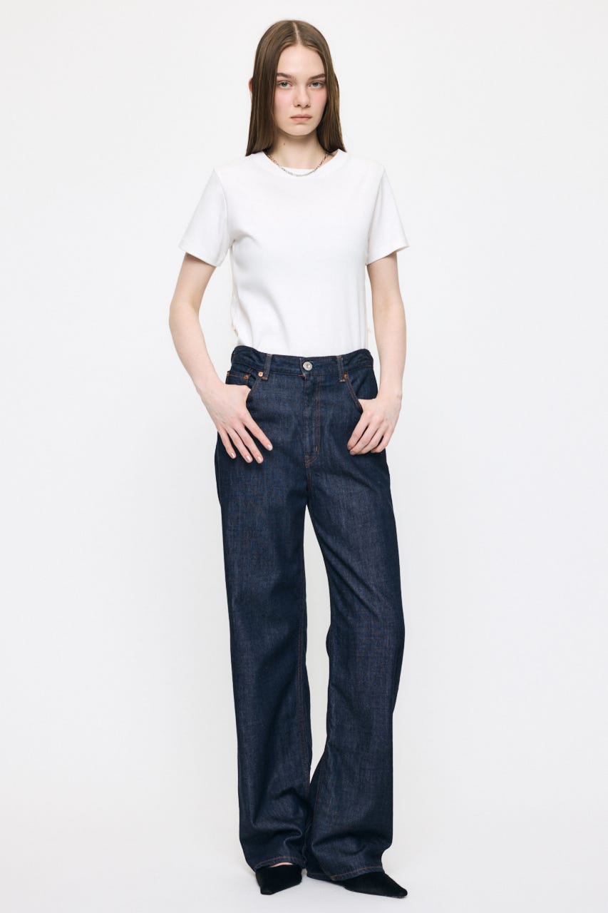 TENCEL(TM) DENIM ストレート One Wash 23inch