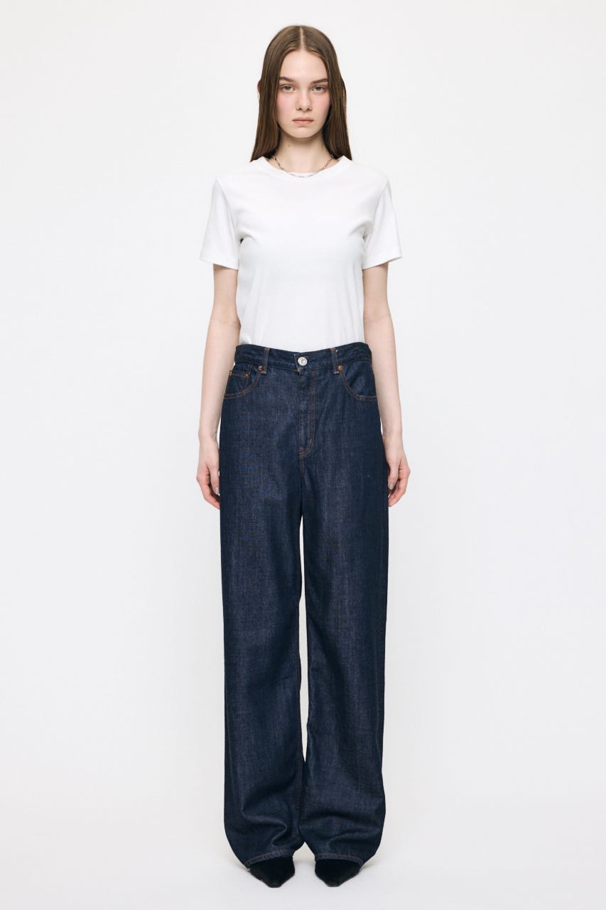 TENCEL(TM) DENIM ストレート One Wash 23inch