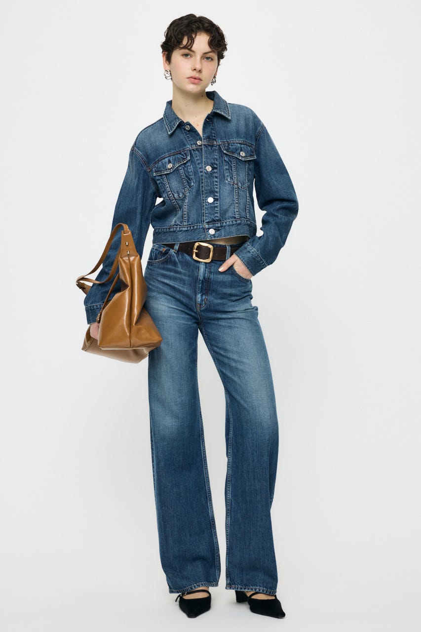 TENCEL(TM) DENIM SHORT ジャケット BLU FREE