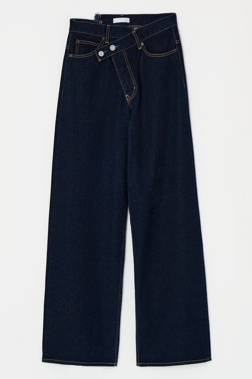 CROSS WAIST WIDE ストレートSサイズ BLU 0