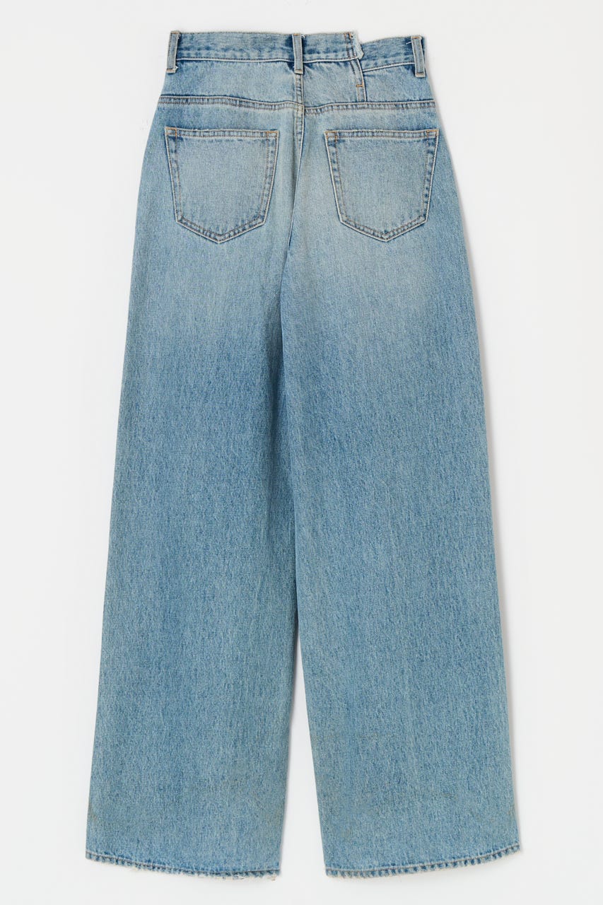 CROSS WAIST WIDE ストレートSサイズ L/BLU 0