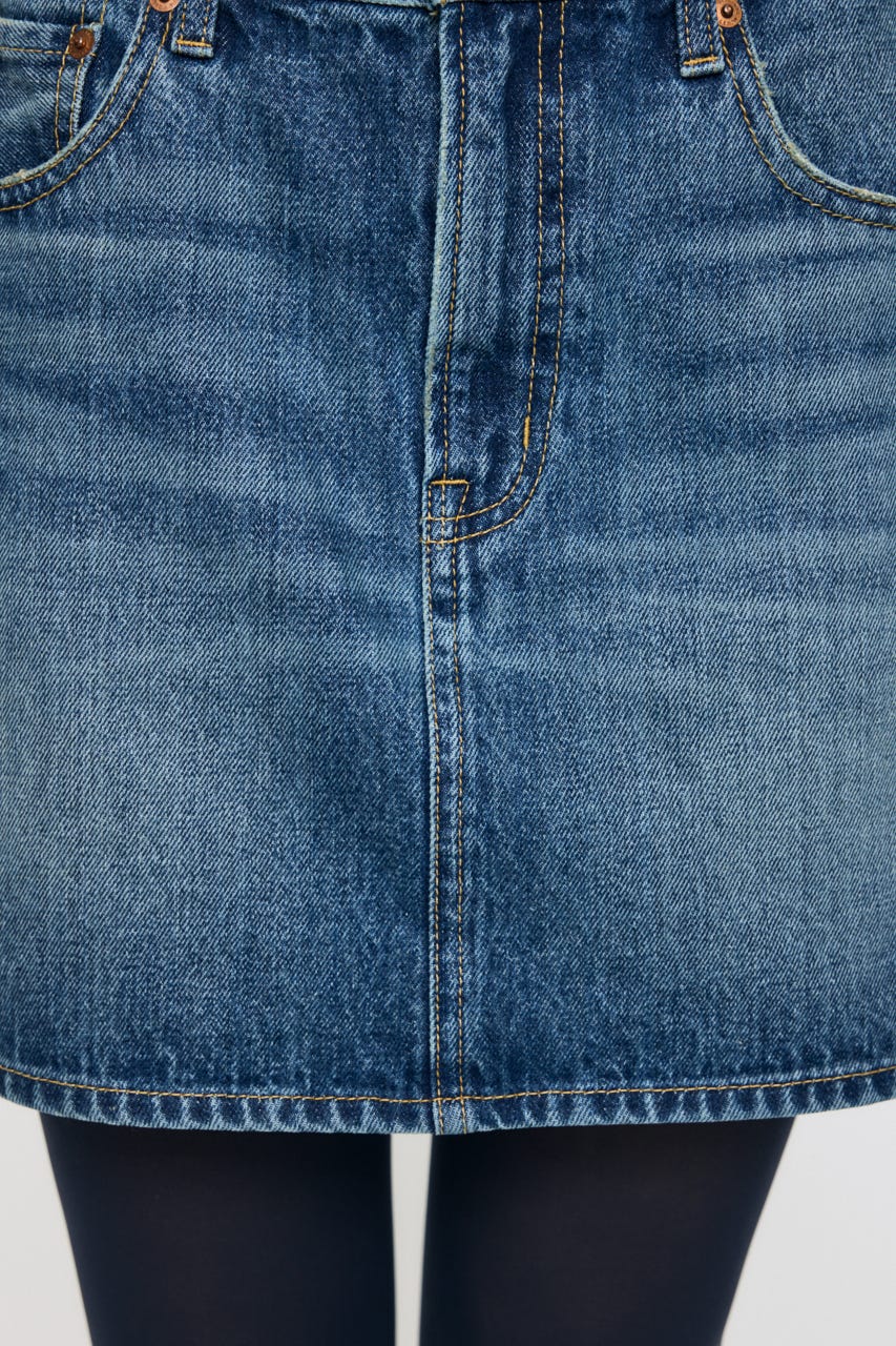 MIDRISE DENIM スカート BLU 0