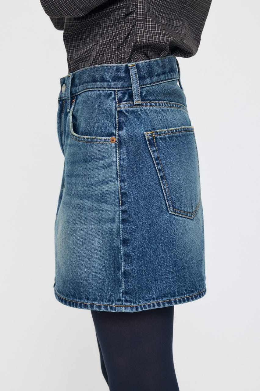 MIDRISE DENIM スカート BLU 0