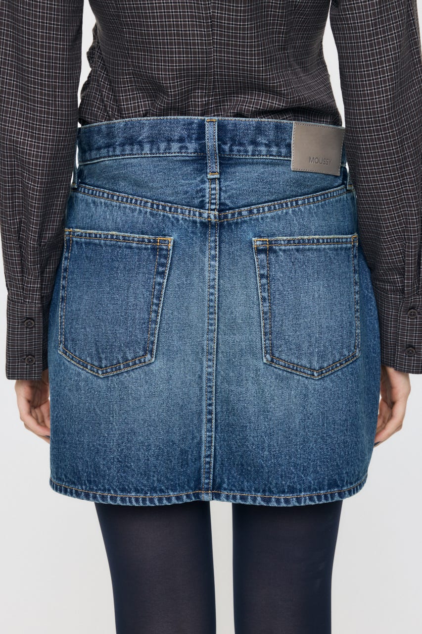 MIDRISE DENIM スカート BLU 0