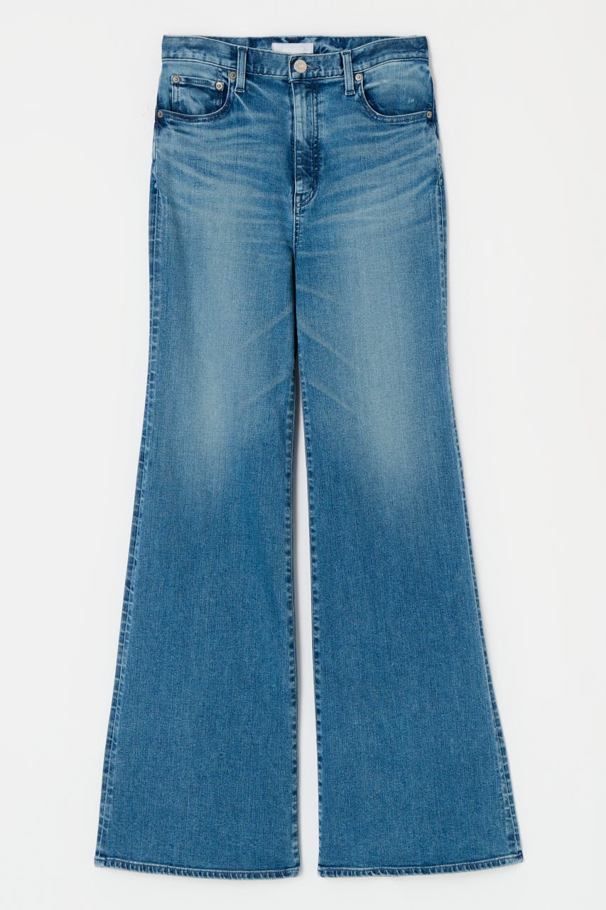【美脚見えデニム】【SNSで話題！】ADVANCED LONG LEG フレア BLU 26inch