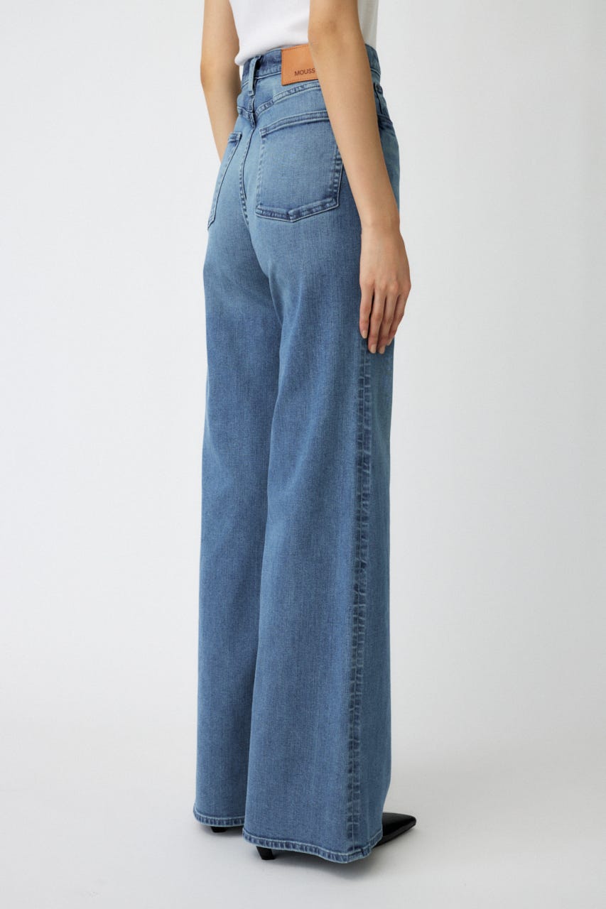 【美脚見えデニム】【SNSで話題！】ADVANCED LONG LEG フレア BLU 26inch