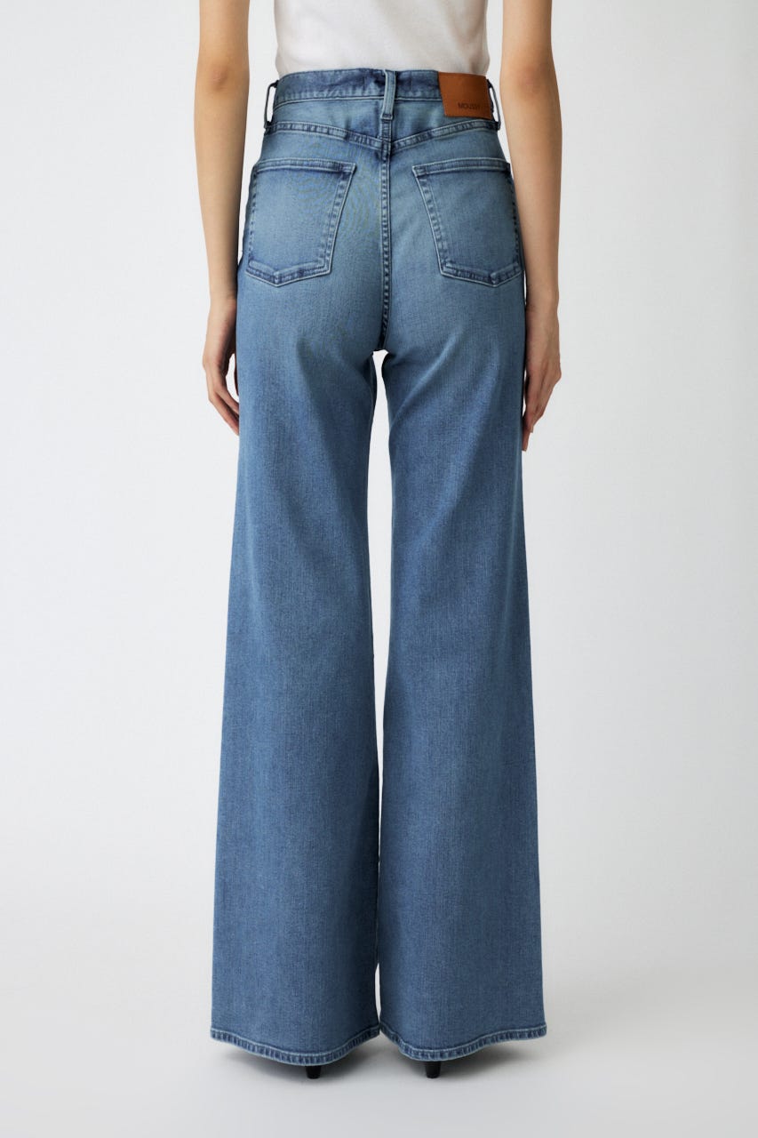 【美脚見えデニム】【SNSで話題！】ADVANCED LONG LEG フレア BLU 26inch