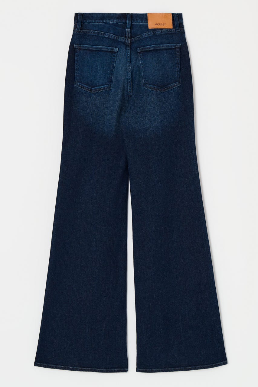 【美脚見えデニム】【SNSで話題！】ADVANCED LONG LEG フレア D/BLU 23inch