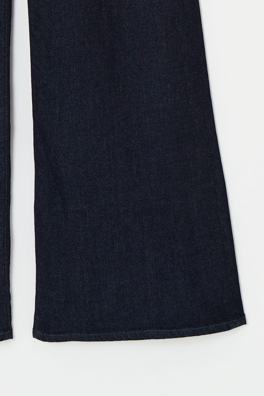 【美脚見えデニム】【SNSで話題！】ADVANCED LONG LEG フレア One Wash 25inch