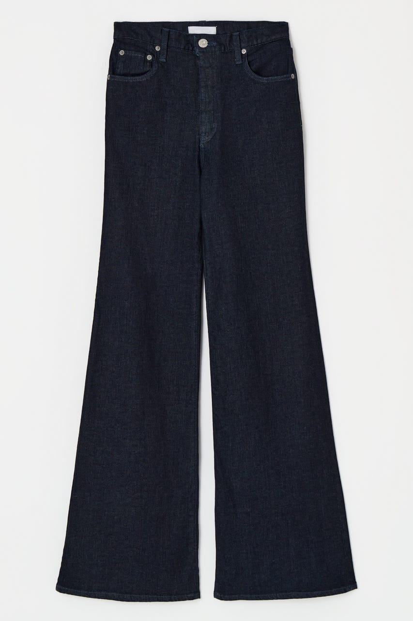 【美脚見えデニム】【SNSで話題！】ADVANCED LONG LEG フレア One Wash 25inch