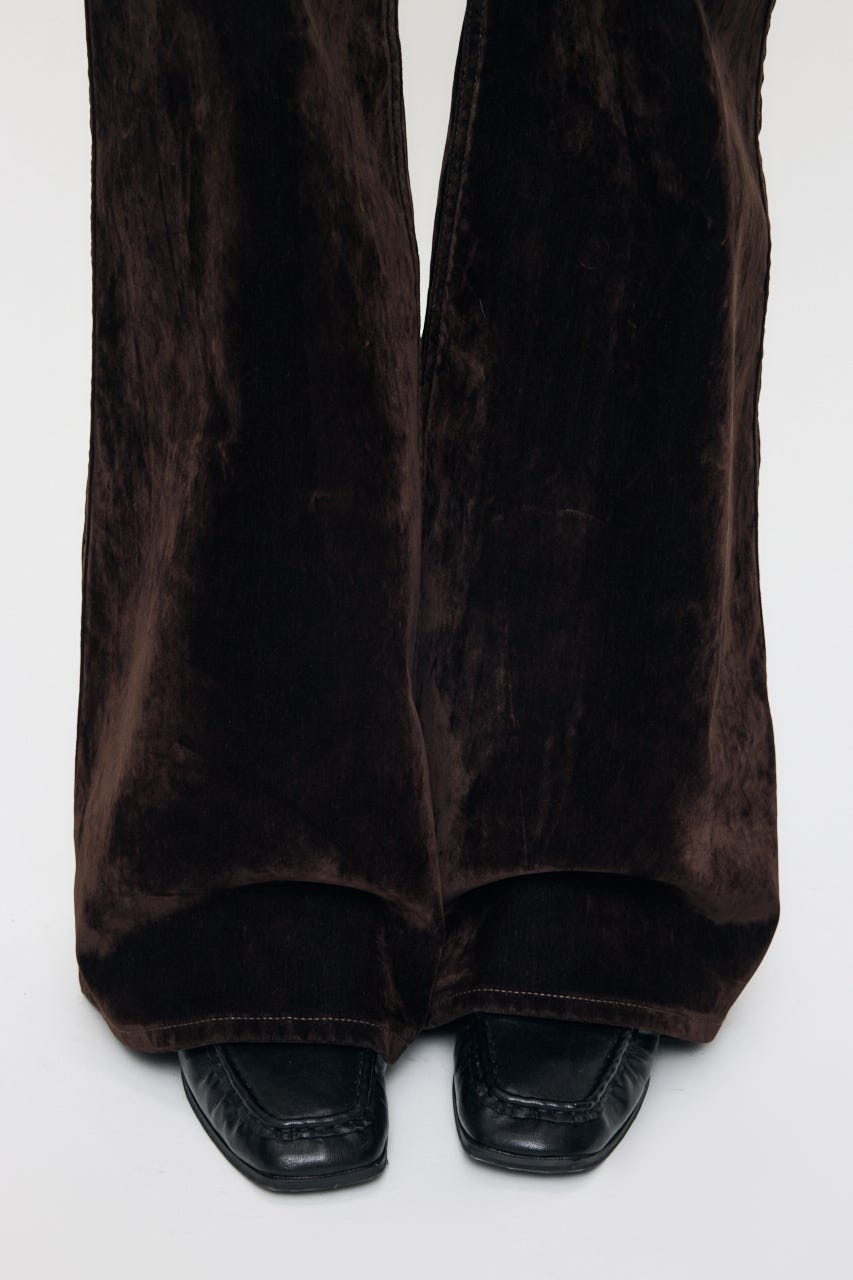 VELVET LONG LEG フレア BRN 0